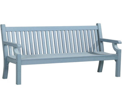 Winawood Sandwick 4 Seater Wood Effect Bench - Powder Blue - image 1