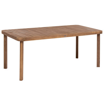 Beliani Garden Dining Table Roncello 180 Cm 90 Cm Acacia Wood Brown - image 1