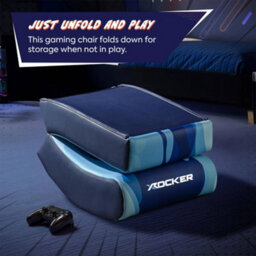 X Rocker Video Rocker Gaming Chair For Kids - Lava Blue - thumbnail 3