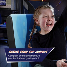 X Rocker Video Rocker Gaming Chair For Kids - Lava Blue - thumbnail 6