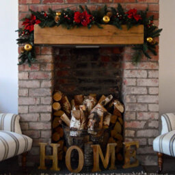 Samuel Alexander 180Cm (6Ft) Deluxe Red And Gold Poinsettia Christmas Garland Decoration - thumbnail 2
