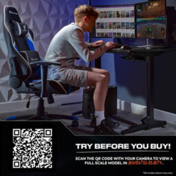 X Rocker Agility Compact Ergonomic Esports Gaming Chair For Juniors - Black / Blue - thumbnail 8