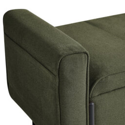 Wyld And Coco Green Fabric Lift-Top Storage Bench With Iron Legs, Water-Repellent Finish, Rectangular 114 X 50 X 55 Cm - thumbnail 7