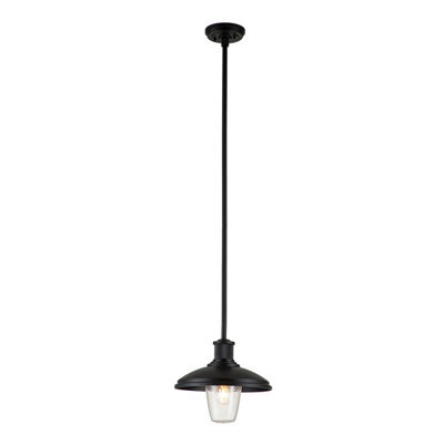 Luminosa Lighting Elstead Kichler Allenbury Outdoor Pendant Ceiling Light Textured Black, Ip44 - image 1
