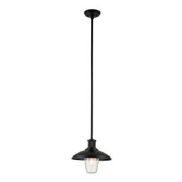 Luminosa Lighting Elstead Kichler Allenbury Outdoor Pendant Ceiling Light Textured Black, Ip44