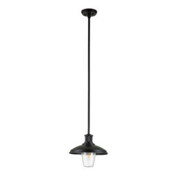 Luminosa Lighting Elstead Kichler Allenbury Outdoor Pendant Ceiling Light Textured Black, Ip44 - thumbnail 2