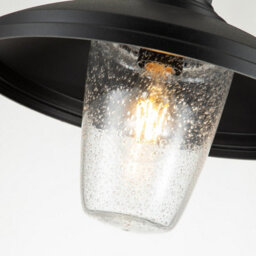 Luminosa Lighting Elstead Kichler Allenbury Outdoor Pendant Ceiling Light Textured Black, Ip44 - thumbnail 3