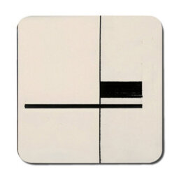 Benjamin Tate Design Designer Artwork Placemat And Coaster Set With Wood Base In Abstract Black Lines And Limited Edition - thumbnail 3
