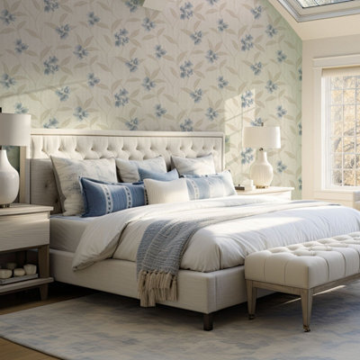 Belgravia Décor Giovanna Floral Blue / Cream - image 1