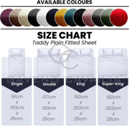 Gc Gaveno Cavailia Teddy Bear Plain Fitted Sheet King Navy Fleece Thermal Warm Super Soft & Warm Fluffy Fitted Bed Sheet - thumbnail 6