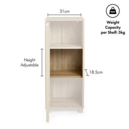 Bathroom Storage Cabinet, Oak Wood Effect Bathroom Floor Cabinet - thumbnail 3
