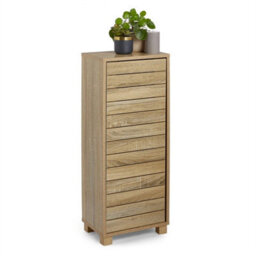 Bathroom Storage Cabinet, Oak Wood Effect Bathroom Floor Cabinet - thumbnail 1