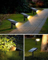Amorly 4 Pack Solar Lights Outdoor Waterproof Ip65,landscape Lighting For Garden Yard Pathway Decor, Outdoor Decor, Warm White - thumbnail 6