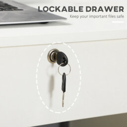 Modern Computer Desk Gaming Workstation W/ Lockable - thumbnail 5