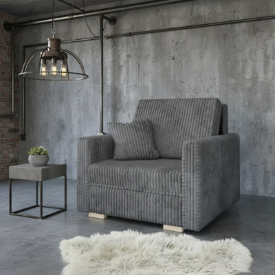Viva Piano I Upholstered Sofa Bed With Bedding Storage Wooden Legs Wooden Frame Polyurethane Foam 80X196Cm Grey - image 1