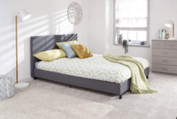 Modernique Bilancio Normal 4Ft6 Grey Pu Bed - thumbnail 6