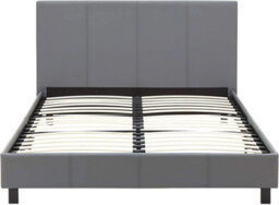 Modernique Bilancio Normal 4Ft6 Grey Pu Bed - thumbnail 7