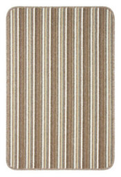 Cream Striped 8mm Thick Rectangle Mat For Living Room, Bathroom, Kitchen, Easy To Clean Striped Mat - 67Cm X 180Cm (Runner) - thumbnail 4
