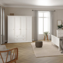 Furniture To Go Paris Wardrobe With 4 Doors And 2 Drawers In White - thumbnail 7