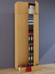 Vcm Wardrobe Vandol Book W. 70 X H. 238 X D. 40 Cm - thumbnail 2