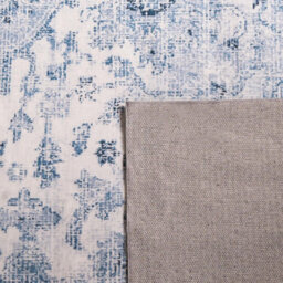 OHS Washable Rug Vintage Living Room Bedroom Carpet Mat, Blue - 160 X 230Cm - thumbnail 5