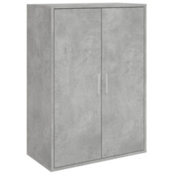 Berkfield Sideboard Concrete Grey 60X31X84 Cm Engineered Wood - thumbnail 2
