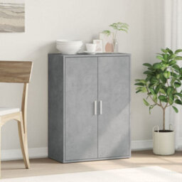 Berkfield Sideboard Concrete Grey 60X31X84 Cm Engineered Wood - thumbnail 3