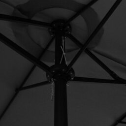 Berkfield Outdoor Parasol With Aluminium Pole 460X270 Cm Anthracite - thumbnail 6