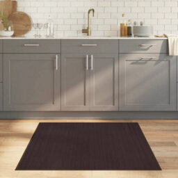 Walplus Rug Square Dark Brown100X100 Cm Bamboo - thumbnail 1
