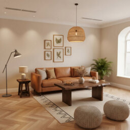 L120Xw60Xh35Cm Lina Chunky Live / Waney Edge Coffee Table In Walnut Colour - thumbnail 5