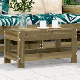 Walplus Garden Outdoor Footstool 62X30X32 Cm Impregnated Wood Pine - thumbnail 1