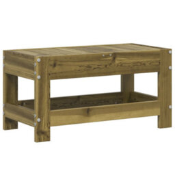 Walplus Garden Outdoor Footstool 62X30X32 Cm Impregnated Wood Pine - thumbnail 2