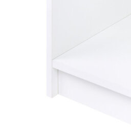 Wyld And Coco White 3-Tier Wall-Mounted Bookcase 80 X 40 Cm, Minimalist Matte Finish - thumbnail 5