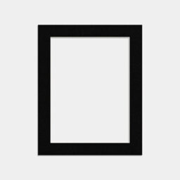 Ak Frames 50X40Cm Black Picture Mounts To Fit 40X30Cm Aperture Size - Mount Board Only (No Frame Included) - thumbnail 1