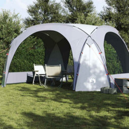 Walplus Party Tent Garden Gazebo Canopy White And Grey Waterproof
