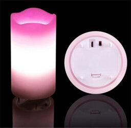 Netagon St Helens Home And Garden Led Candle Projector Pink Hearts - thumbnail 5