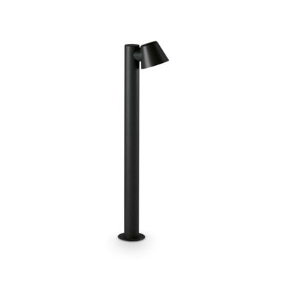 Ideal Lux Gas Outdoor Bollard Black Ip43
