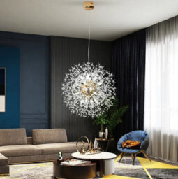 Chandelier Gold Crystal Pendant Ceiling Light 16Lights G9 - thumbnail 5