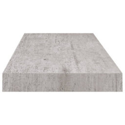 Berkfield Floating Wall Shelves 2 Pcs Concrete Grey 60X23.5X3.8 Cm Mdf - thumbnail 6