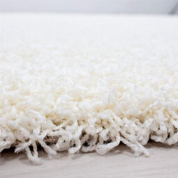 Abaseen 160X230 Cm Cream Shaggy Rug - Soft Touch Thick Pile Modern Rugs - Washable Area Rugs For Home And Office - thumbnail 2