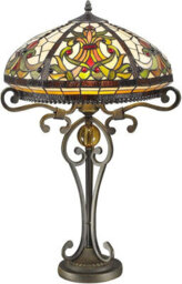 "Belofay Real Tiffany Stained Glass Handmade Table Lamps For Living Room, 16"" Wide, 30"" Height"