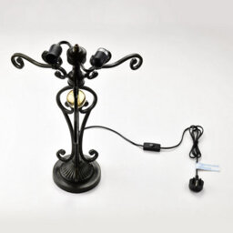 "Belofay Real Tiffany Stained Glass Handmade Table Lamps For Living Room, 16"" Wide, 30"" Height" - thumbnail 4