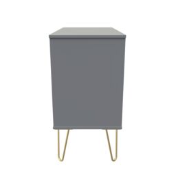 Linear Ready Assembled Matt Dark Grey 3 Drawer Wide Chest (H)695mm (W)765mm (D)415mm - thumbnail 6