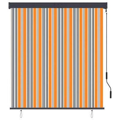 Berkfield Harmful Outdoor Roller Blind 140X250 Cm Yellow And Blue - image 1