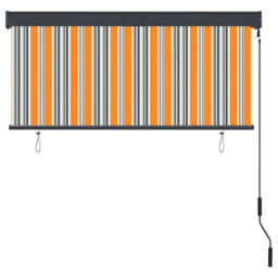 Berkfield Harmful Outdoor Roller Blind 140X250 Cm Yellow And Blue - thumbnail 4