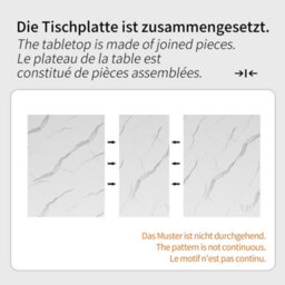 Btm Extendable Dining Table 118X157X75Cm, Minimalist Kitchen Or Living Room Table With Cross Legs - thumbnail 8