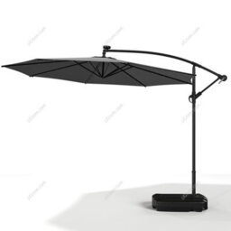 Breeins 3M Dark Grey Crank Tilt With Led Light Outdoor  Garden Patio Swing Umbrella Parasol With 60L Fillable Base - thumbnail 6