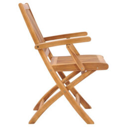 Berkfield Folding Garden Chairs 2 Pcs Solid Teak Wood - thumbnail 4