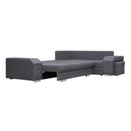 Alvares Living Room Corner Sofa Bed With Polyurethane Foam Wave Springs Loose Back Cushions 305X205X90Cm Pink Left - thumbnail 3