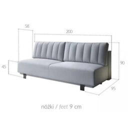 Olivio Sofa Bed With Storage And Bonell Spring Mattress In Velour Fabric Dark Blue - thumbnail 4